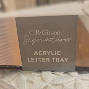 Gibson Gray Acrylic Letter Tray